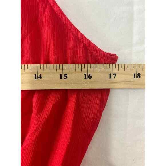 Y2k Wet Seal Lace Dress Red Boho Chic Maxi Dress Size Large Bodycon - Picture 8 of 10